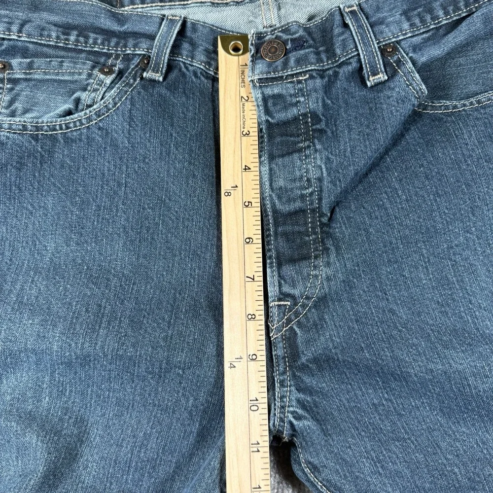Levi's 501 Jeans Men's 34x34 Blue Denim Button Fly Classic Original Fit Modern